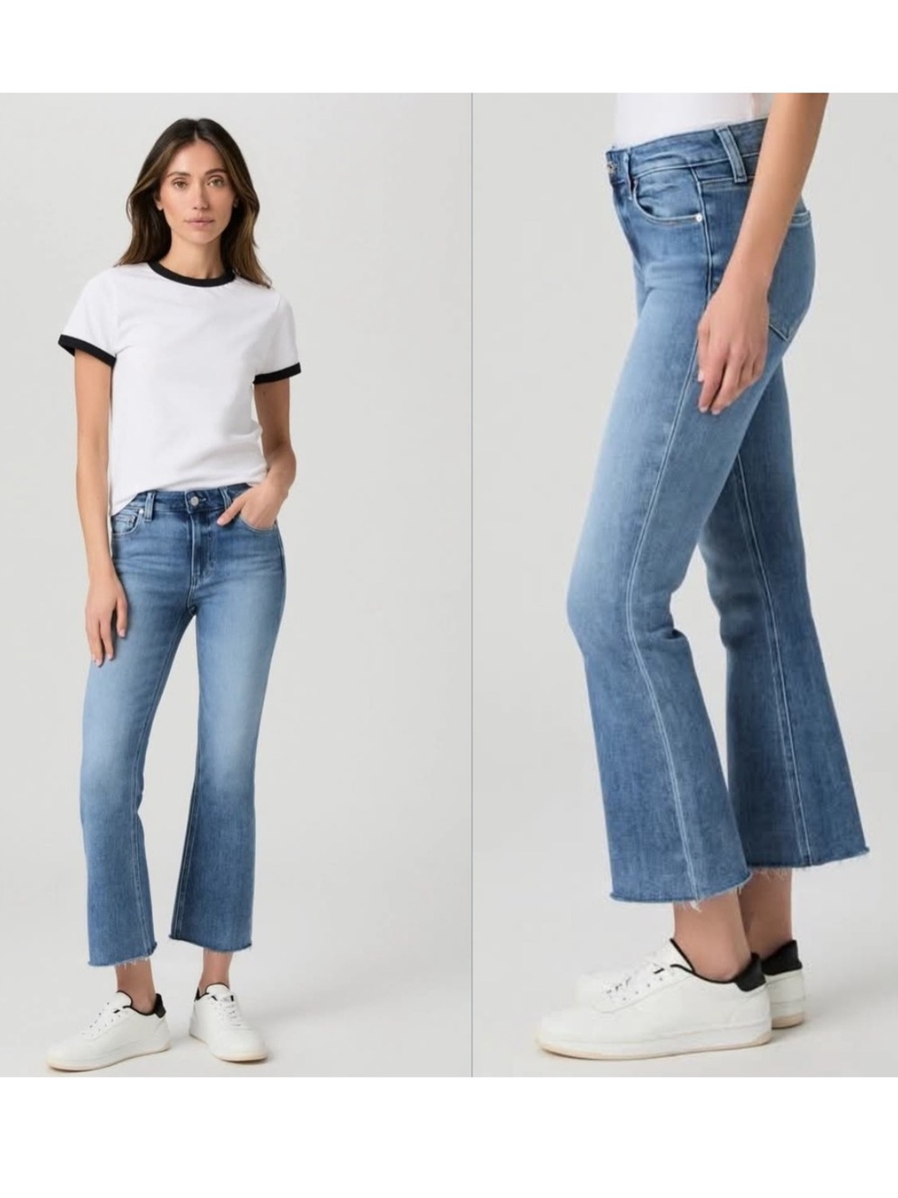 Paige Womens Rory Crop Flare Jeans Sz28